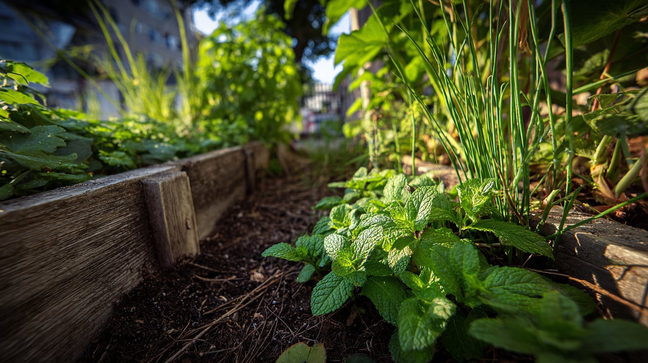 A hortelã representa o exemplo mais clássico de planta invasora em espaços limitados