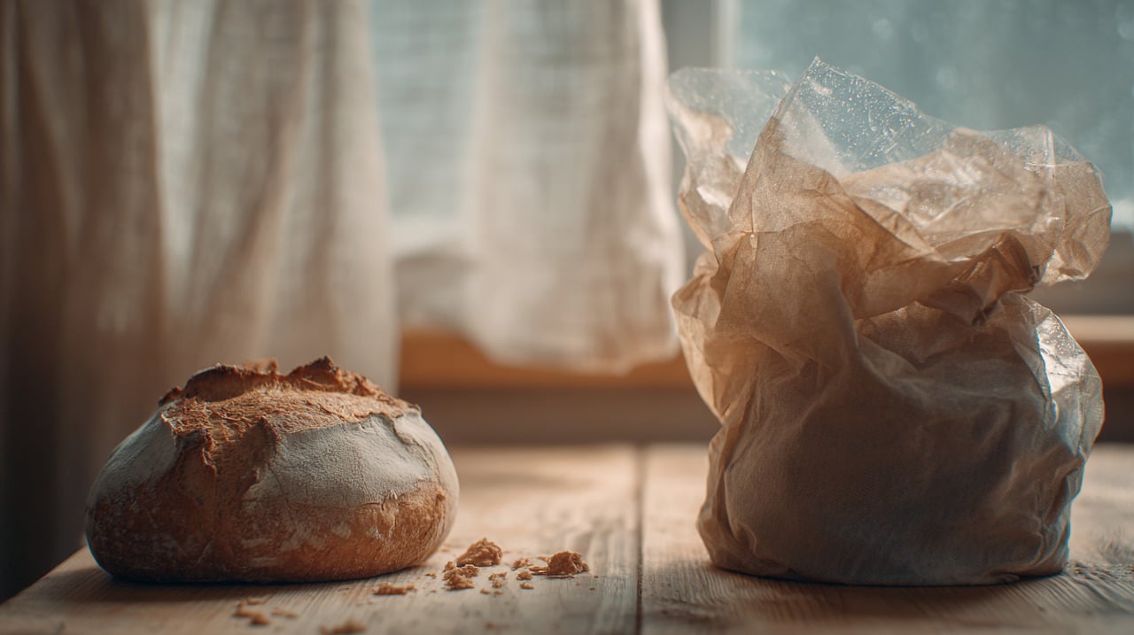 Os sacos plásticos criam um ambiente fechado que retém umidade excessiva, transformando o interior em um local propício para fungos e bactérias