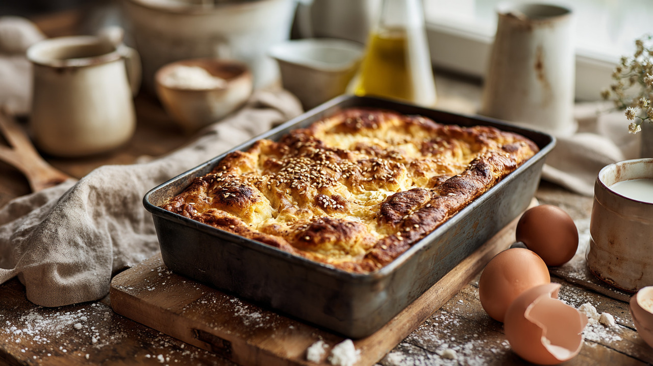 A lista de ingredientes para esta torta de queijo é enxuta e acessível