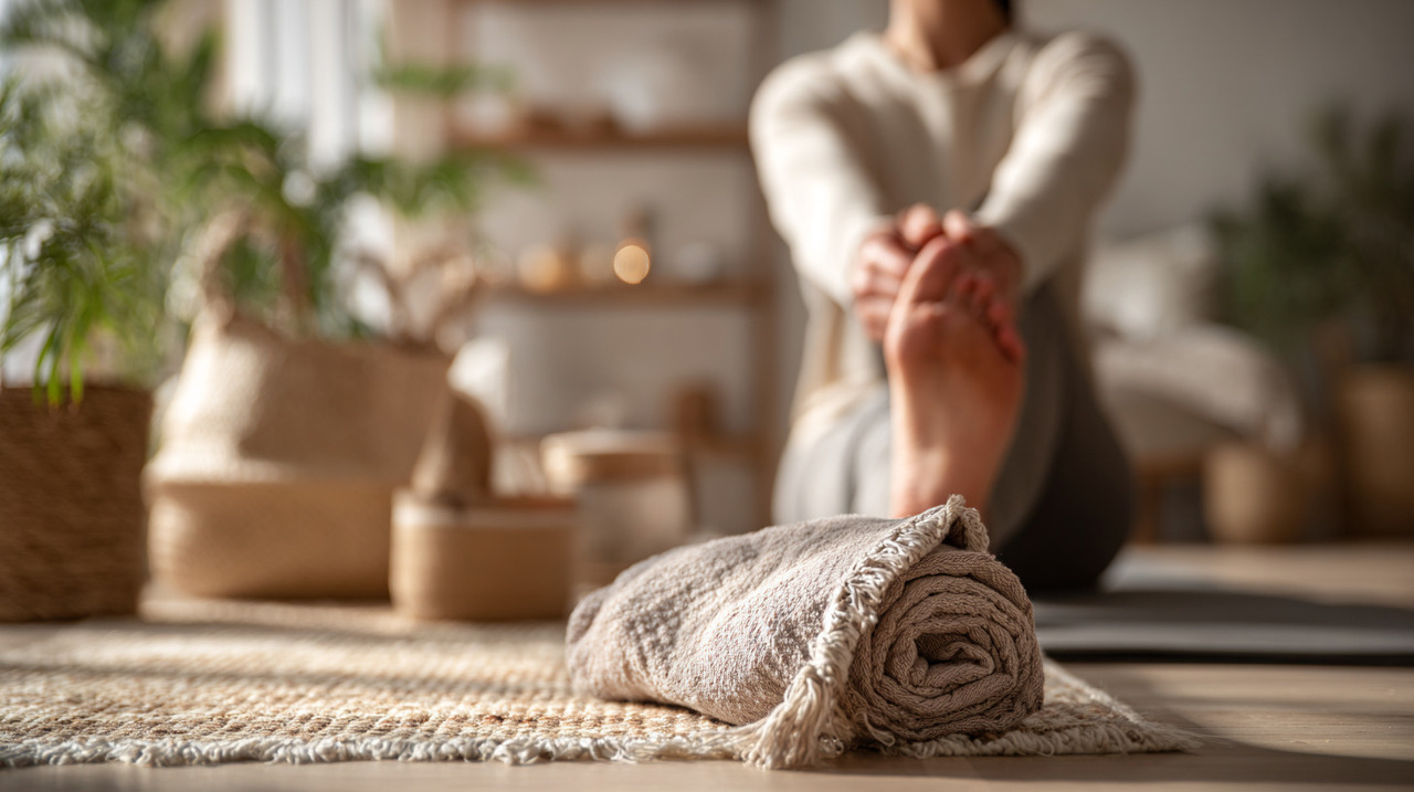 Muitas variações de alongamento podem ser aprimoradas com a ajuda da toalha