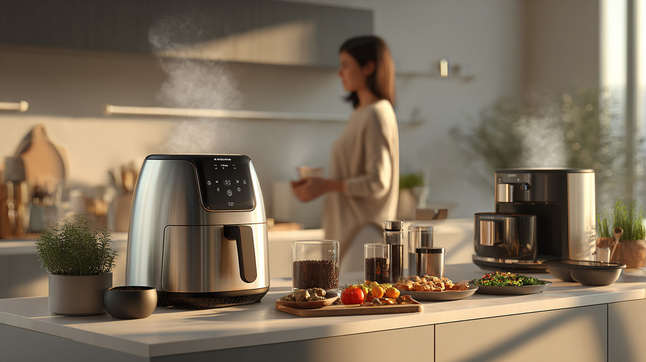 A airfryer se tornou um sucesso por permitir frituras sem óleo, reduzindo calorias e facilitando a limpeza