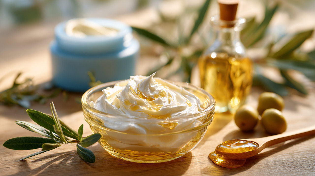 O principal destaque desse método está na sinergia entre os elementos naturais do azeite e a formulação clássica da creme Nivea