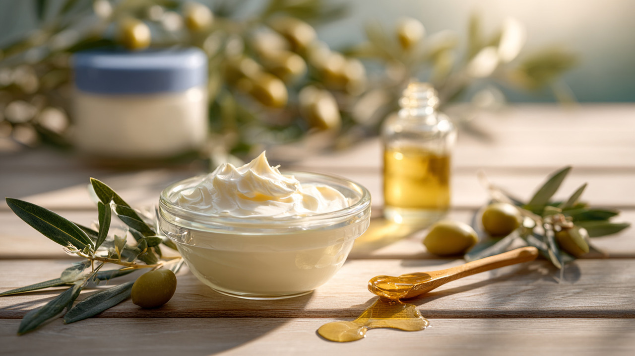 O principal destaque desse método está na sinergia entre os elementos naturais do azeite e a formulação clássica da creme Nivea