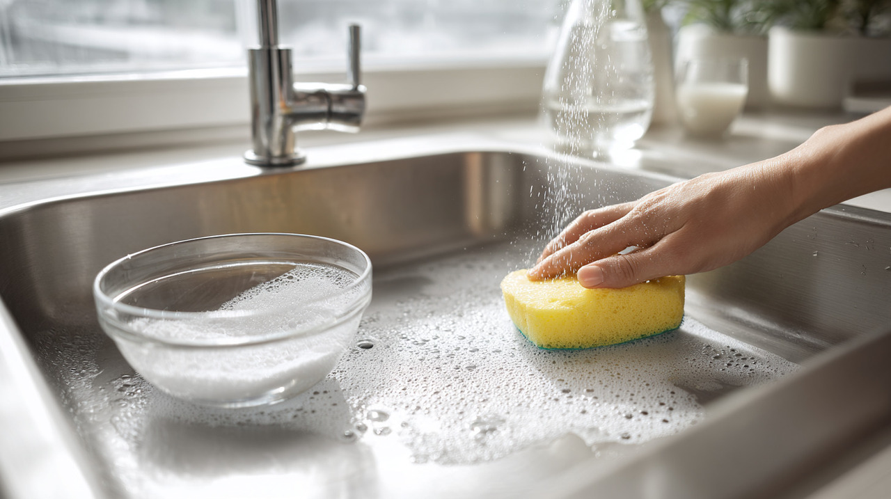 A aplicação do bicarbonato de sódio é simples e pode ser feita em poucos passos