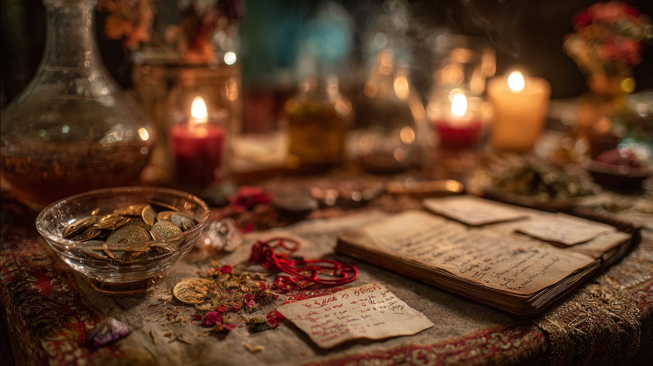 As simpatias funcionam como rituais simples, normalmente associados a intenções específicas