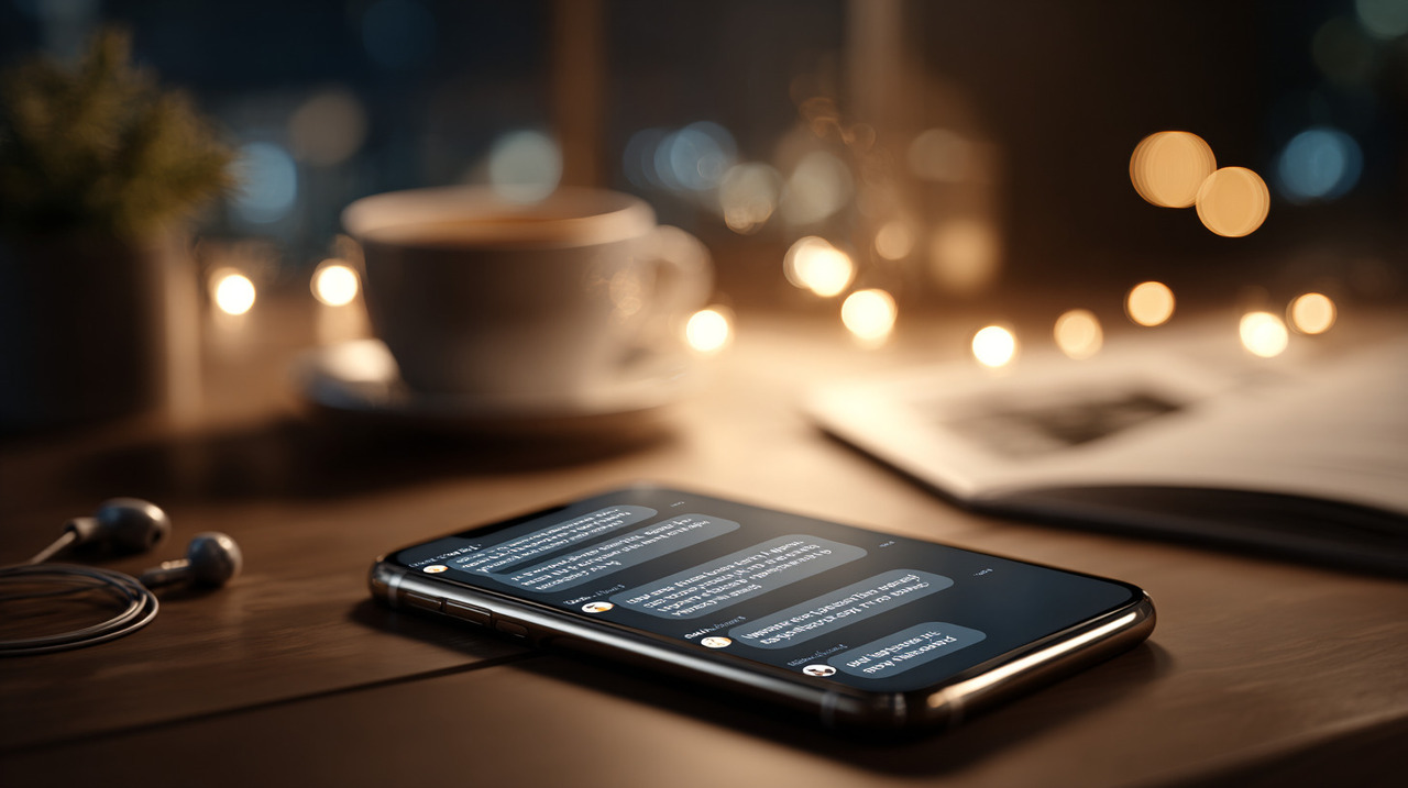 A possibilidade de digitar, em vez de falar, oferece maior controle sobre o conteúdo compartilhado