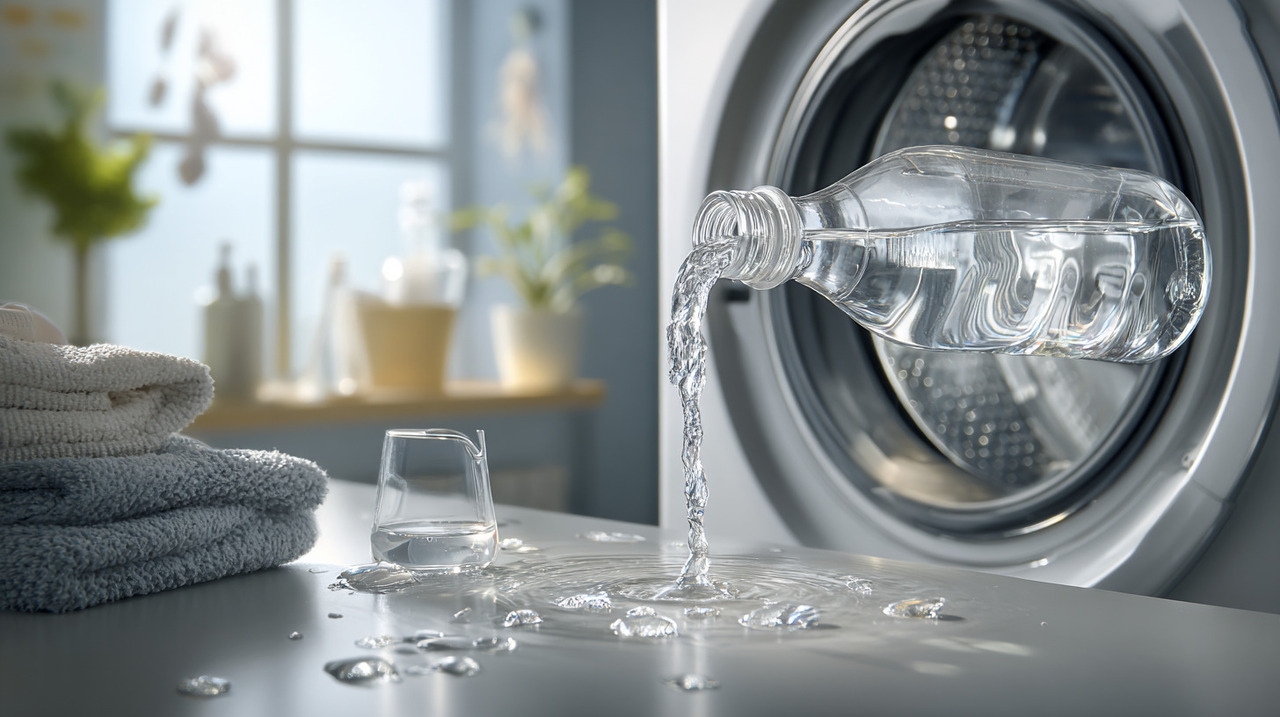 O vinagre possui propriedades ácidas que auxiliam na dissolução de resíduos minerais