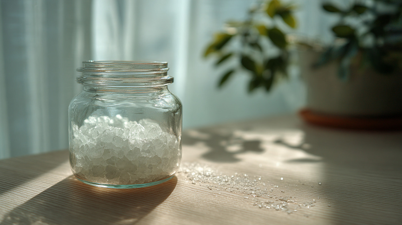 Este ritual consiste basicamente em posicionar um recipiente contendo água e sal grosso em determinados pontos estratégicos da casa