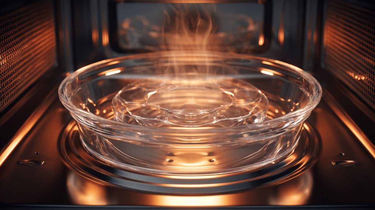 O micro-ondas doméstico opera utilizando ondas eletromagnéticas de aproximadamente 2,45 GHz