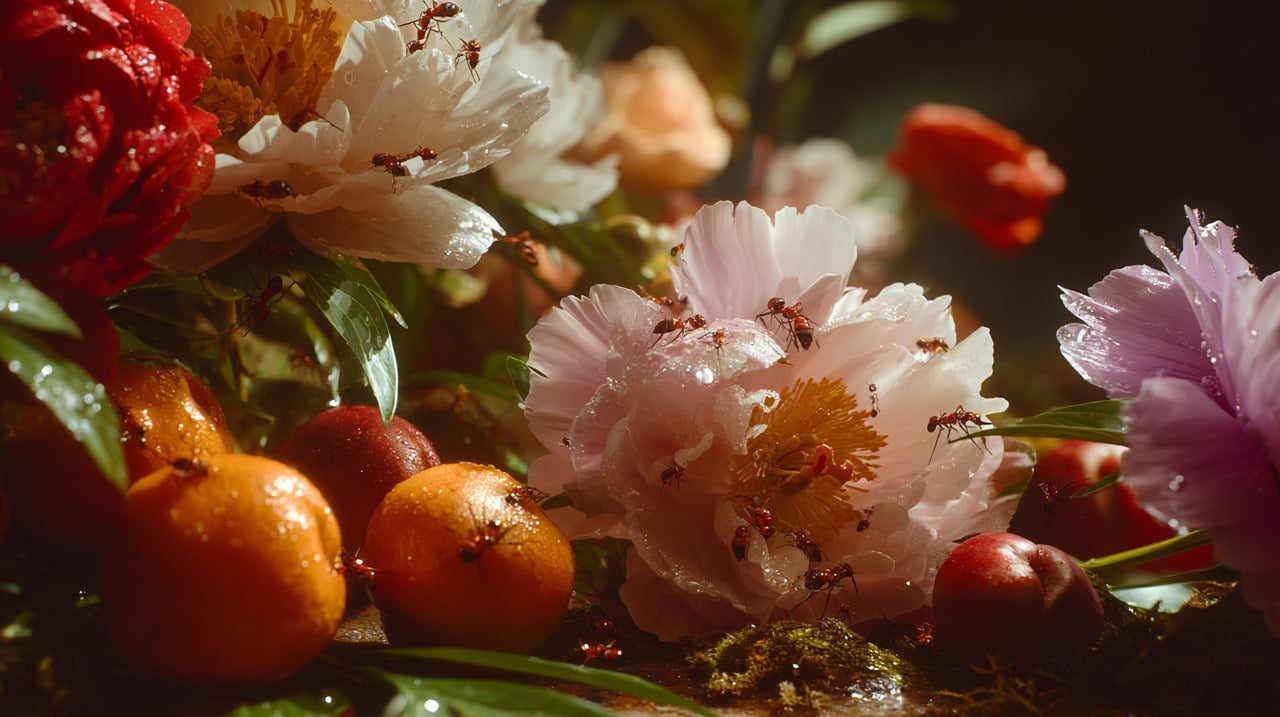 O principal atrativo está na produção de néctar açucarado que certas espécies secretam naturalmente