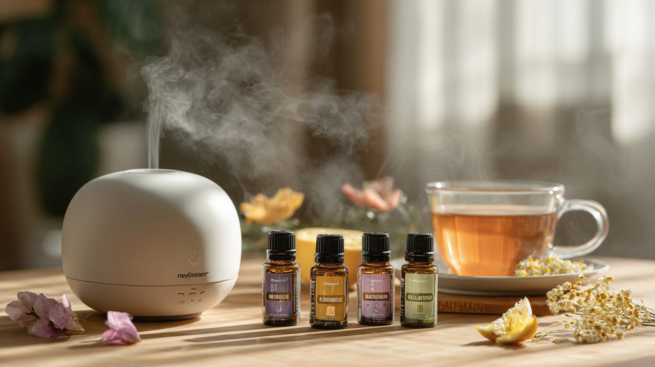 Alguns aromas naturais têm efeito calmante comprovado e podem ser usados por inalação ou difusão