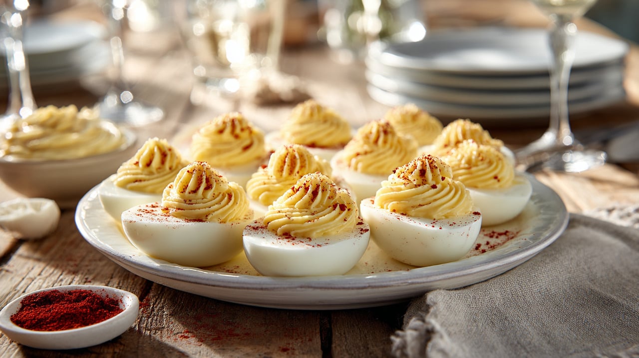 A receita de ovos recheados conquista não só pelo visual convidativo