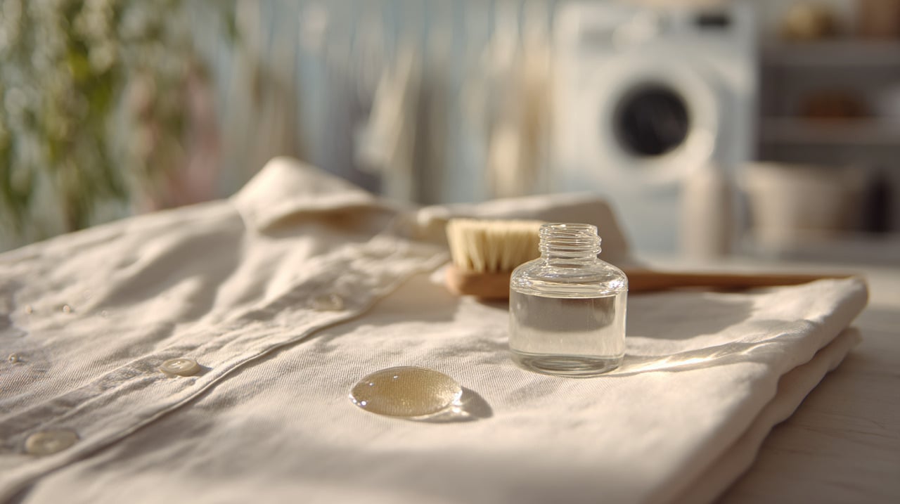 O processo de secagem por calor faz com que certos componentes das manchas, especialmente os oleosos ou orgânicos, se fixem firmemente