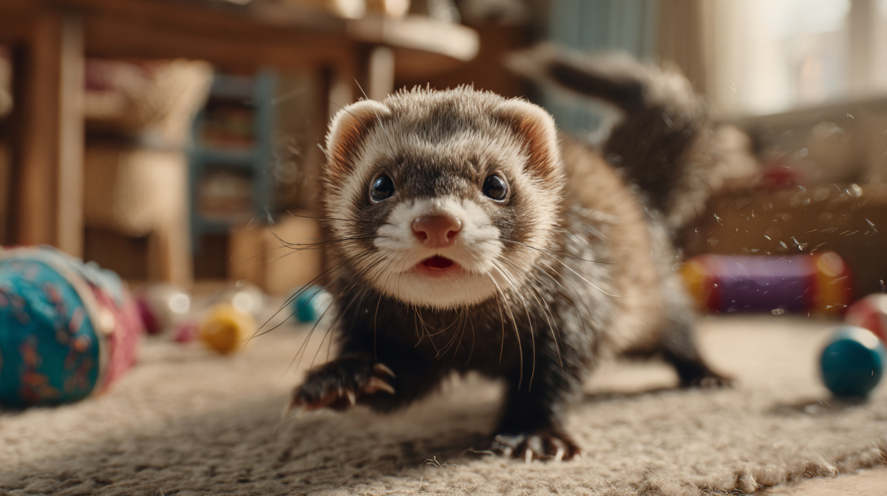 O termo war dance se refere ao conjunto de movimentos corporais sequenciais em que o furão arqueia as costas
