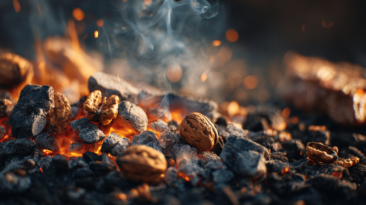 É importante aguardar até que as brasas estejam bem formadas e com calor uniforme