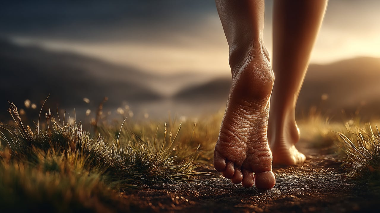 Ao caminhar sem sapatos ou com calçados minimalistas, o sistema muscular dos pés é ativado de forma mais intensa