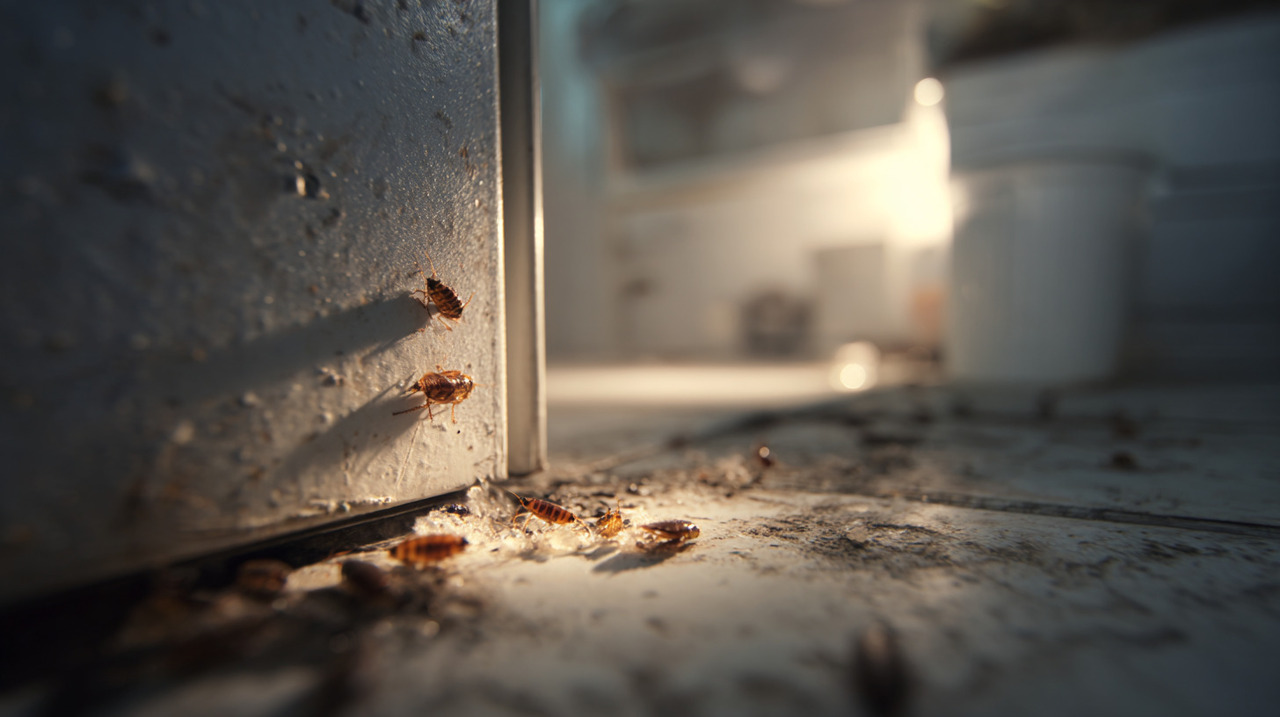 A combinação entre calor gerado pelo motor, condensação e migalhas cria um ambiente favorável