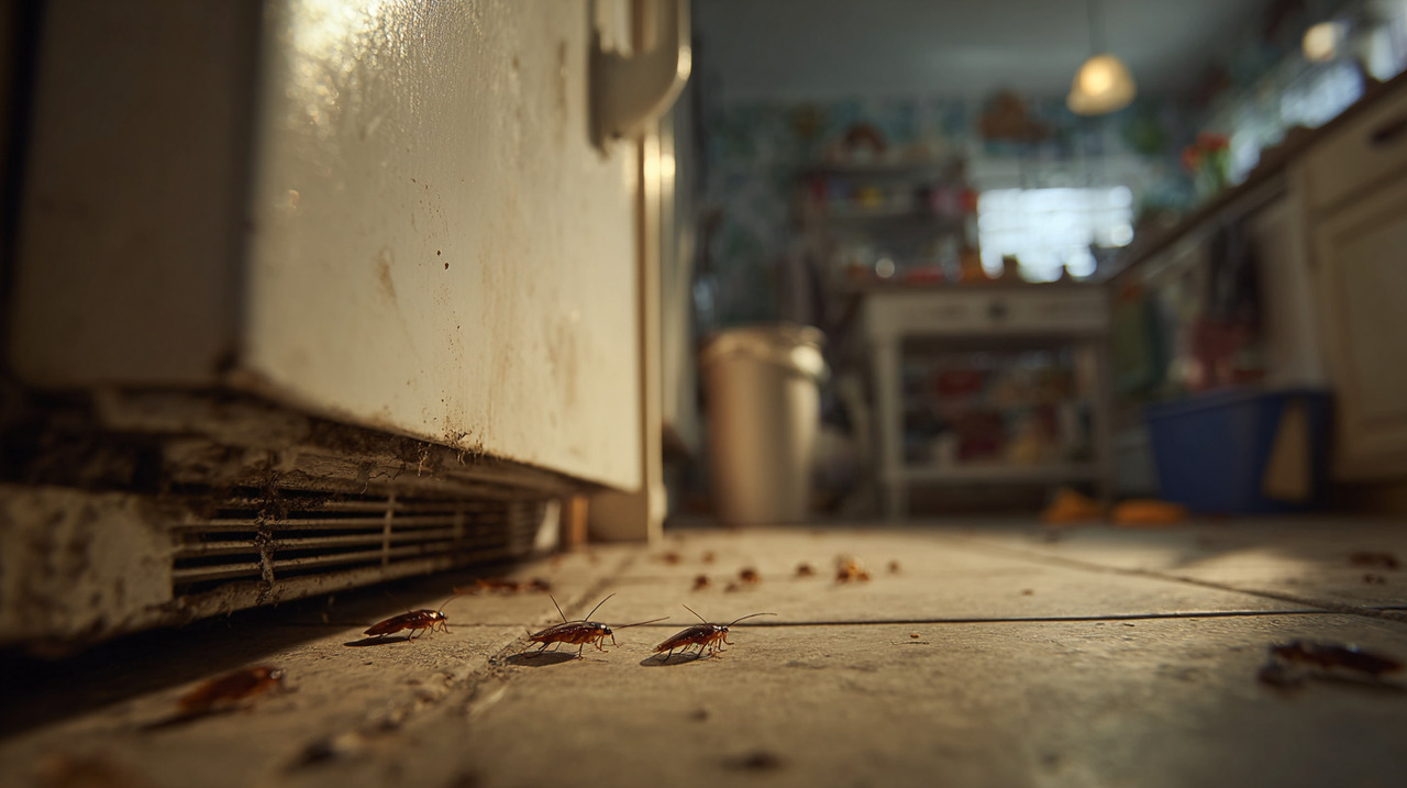 A combinação entre calor gerado pelo motor, condensação e migalhas cria um ambiente favorável