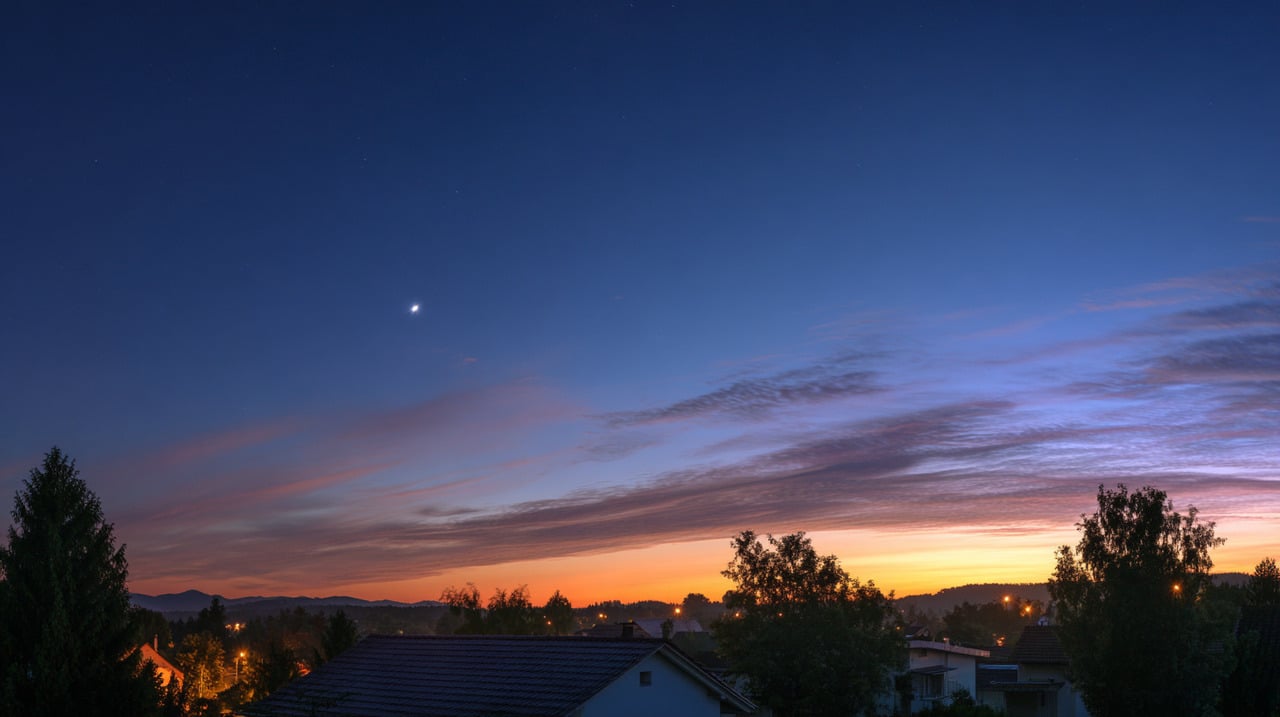 Vênus é extremamente brilhante, não pisca como estrelas e permanece imóvel durante minutos