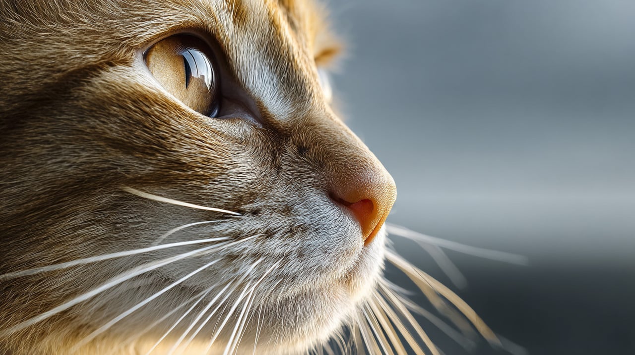 A anatomia singular dos bigodes permite que os felinos obtenham informações detalhadas sobre o ambiente ao redor