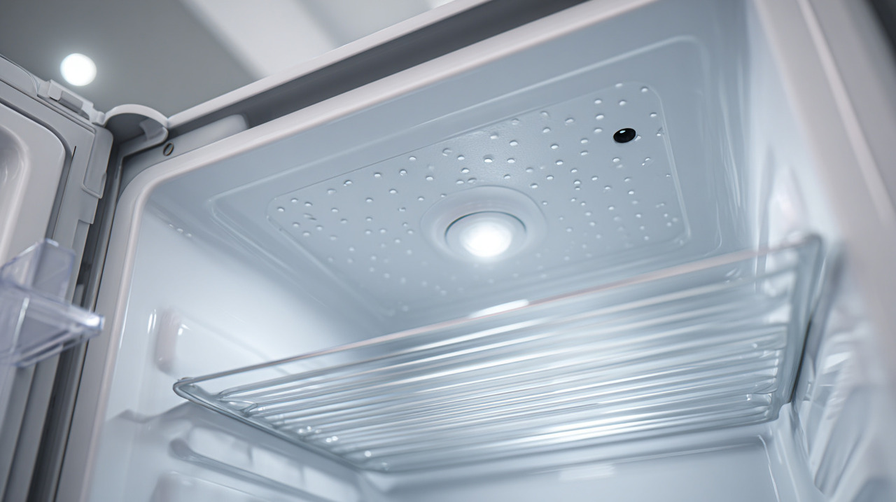 O sistema de refrigeração gera condensação natural durante seus ciclos de aquecimento e resfriamento