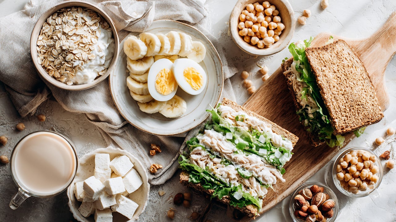 A inclusão de proteína nos lanches garante um aporte constante de aminoácidos ao corpo
