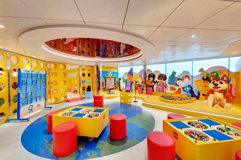 Navios da MSC Cruzeiros contam com Junior Club Lego, como o MSC Grandiosa