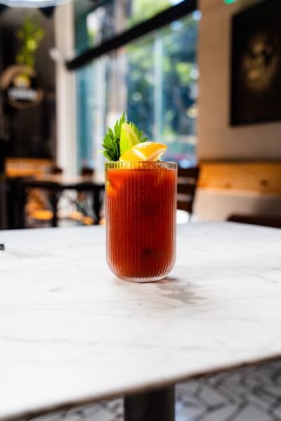 Suco de tomate temperado do Xepa