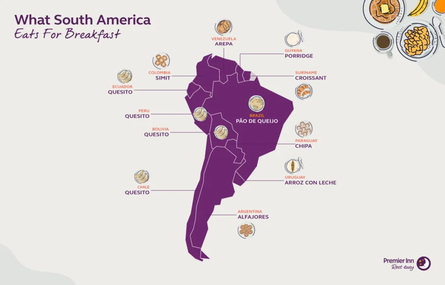 Os pratos de café da manhã favoritos na América do Sul