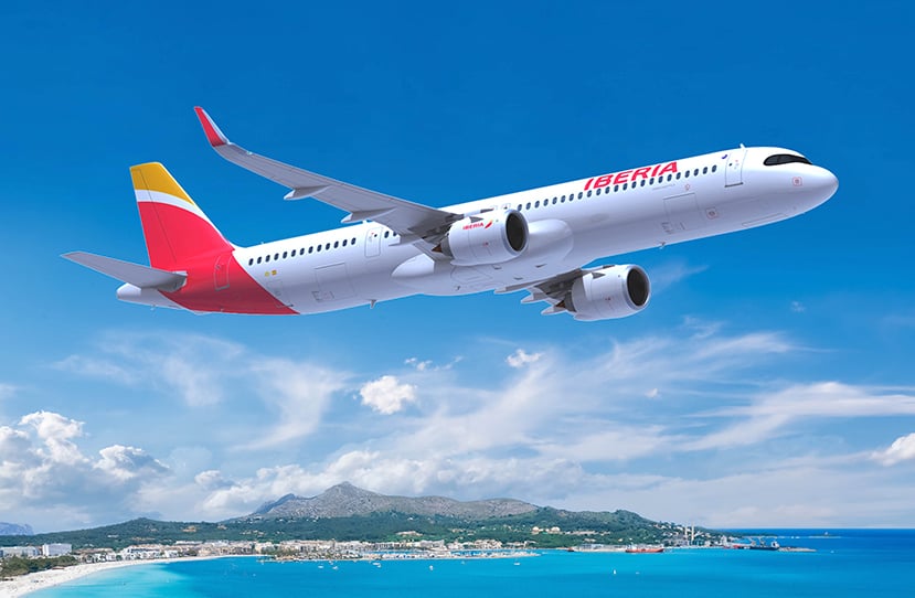 O moderno Airbus A321XLR que será usado nas novas rotas da Iberia para o Brasil
