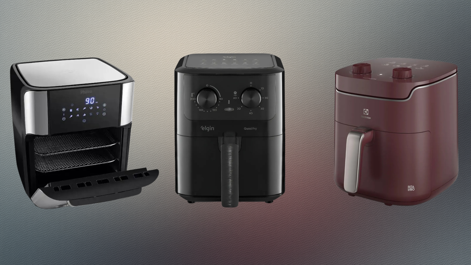 Tem descontos de até 47% em várias air fryers