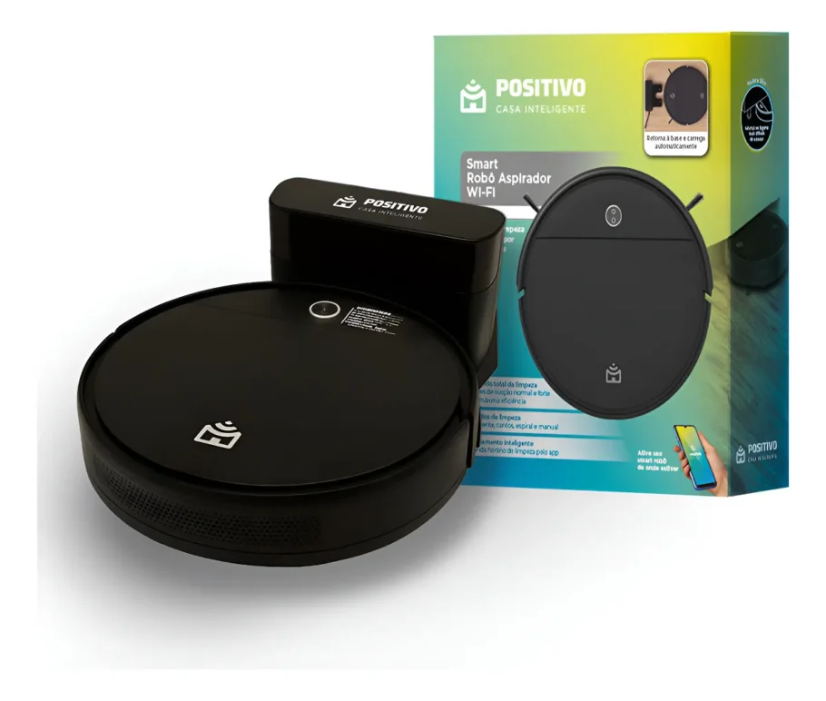 Smart Robô Aspirador Wi-fi Pra90 Positivo por R$557,10 (40% OFF)