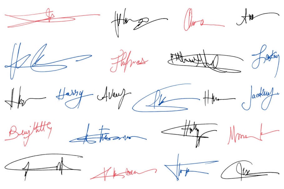 Estudos de grafologia indicam que o estilo da assinatura pode revelar muito sobre uma pessoa