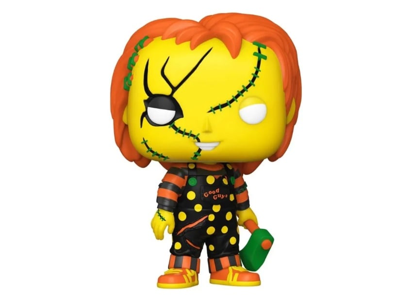 O Funko Pop! do Chcucky com um machado custa R$85,73