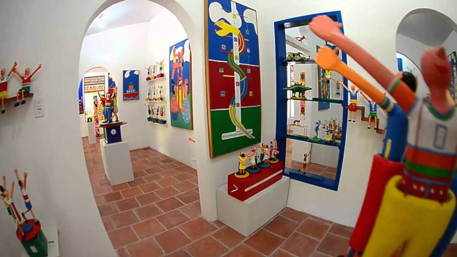 Parte do acervo do Brinquedim, em Pindoretama (CE)