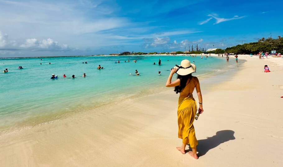 Aruba é uma das ilhas visitadas por esse cruzeiro que parte do Panamá e Colômbia