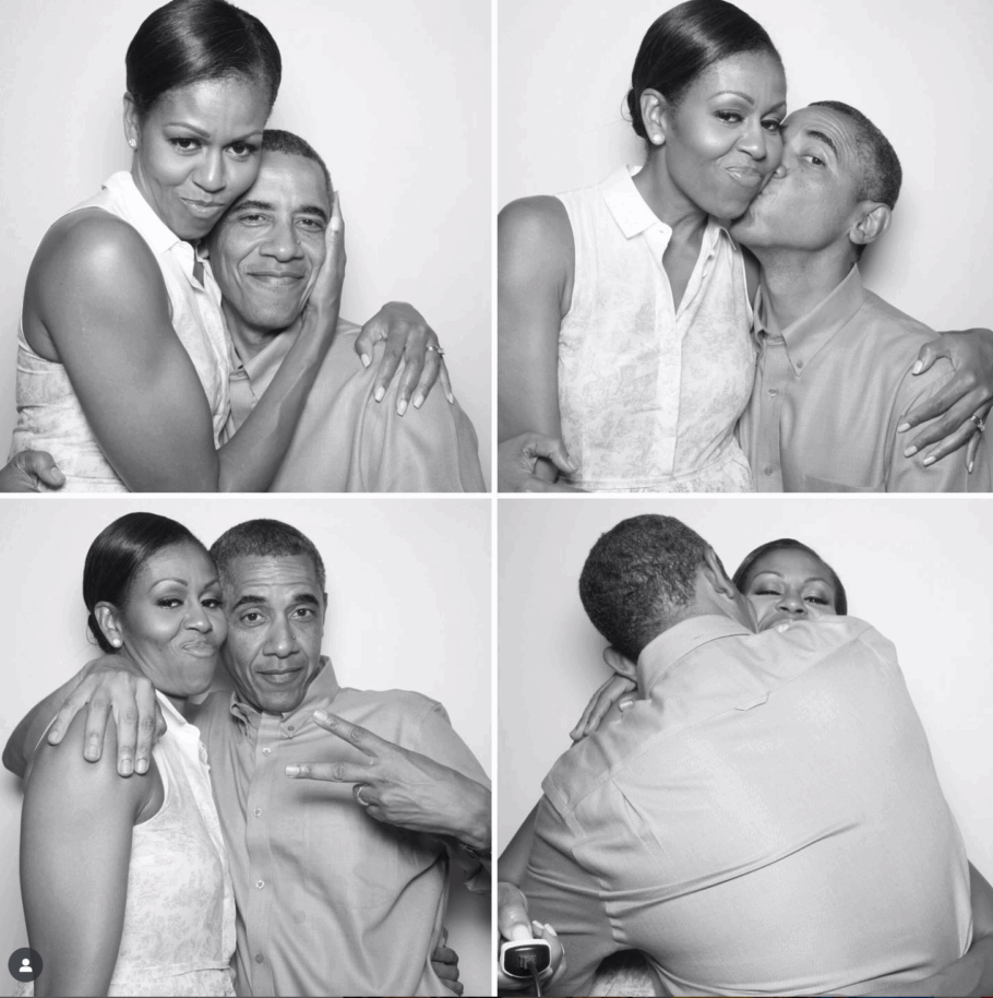 Michelle e Obama em foto do Instagram da ex-primeira-dama