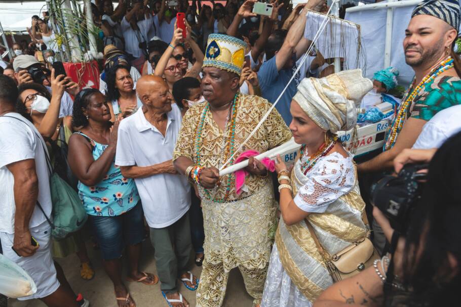 Cerimônia em Santo Amaro da Purificação, no Recôncavo Baiano