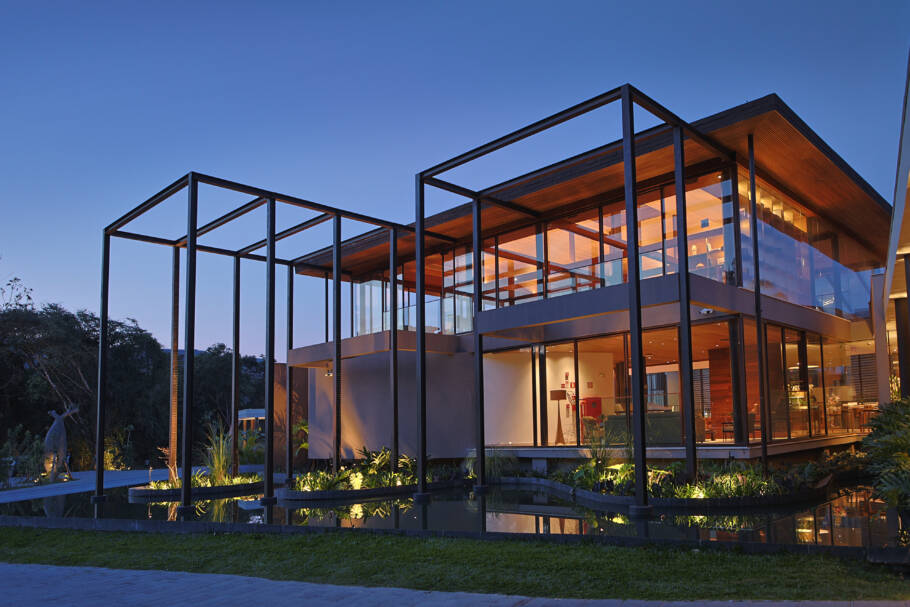 Instalações do hotel Clara Arte, que fica dentro do Instituto Inhotim