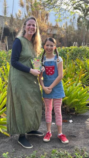 Flávia Lins e Silva e a atriz Lina Flor, que interpreta Pilar no live action.