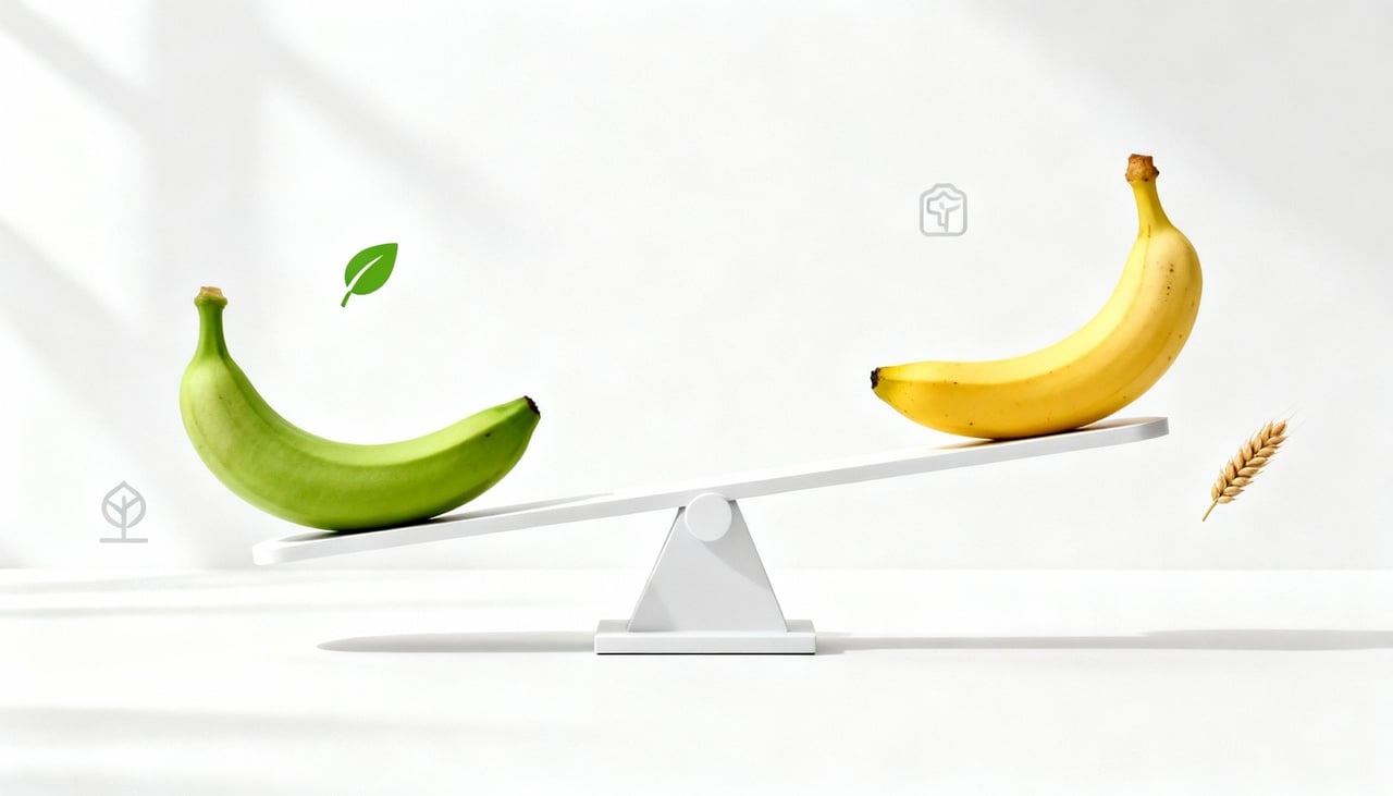 "Bananas verde vs. Bananas maduras": Quais são os benefícios? O que acontece com o corpo se você as comer juntas?