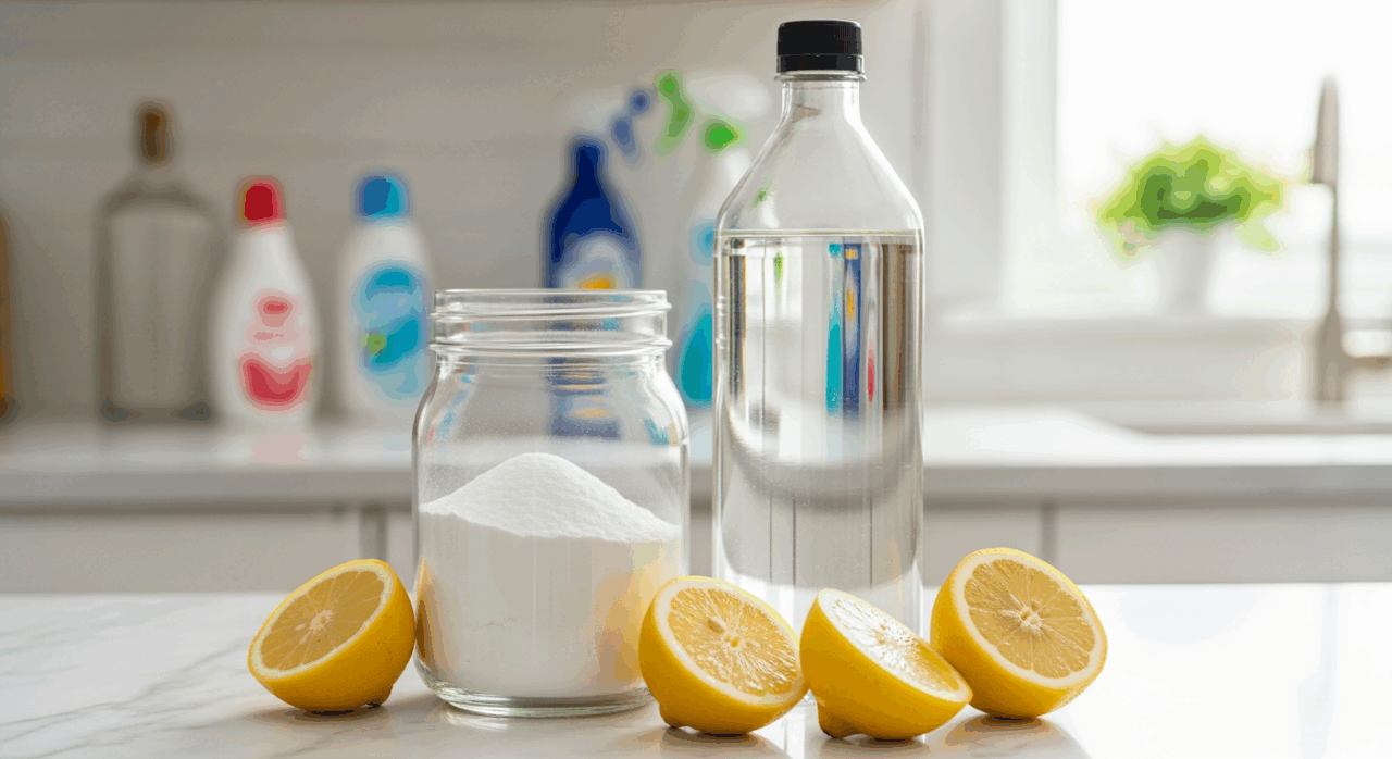 O processo de preparação dessa solução de limpeza caseira é rápido e não exige equipamentos especiais