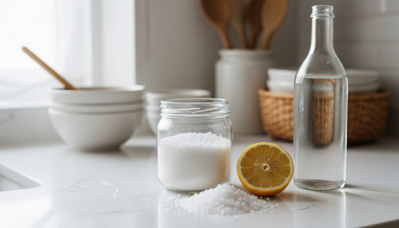 A combinação desses dois componentes cria uma reação química efervescente que quebra gorduras e resíduos acumulados nos canos