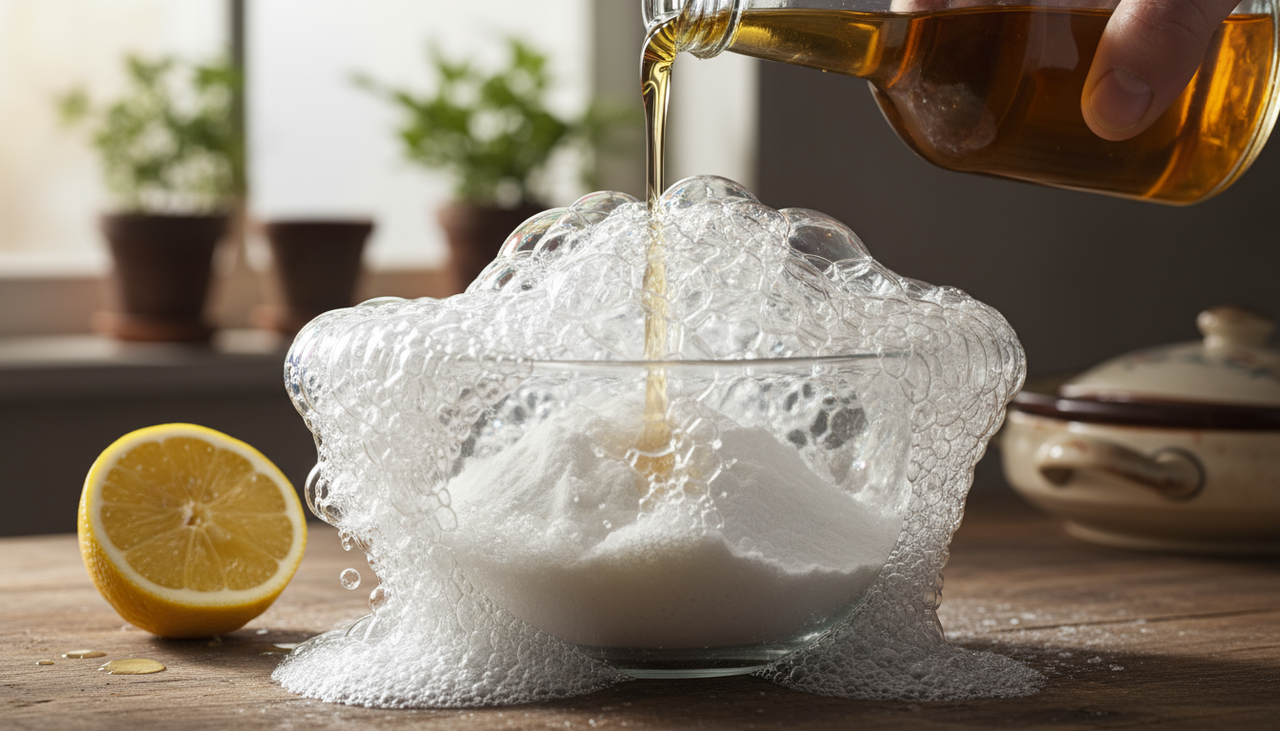 O processo de preparação dessa solução de limpeza caseira é rápido e não exige equipamentos especiais