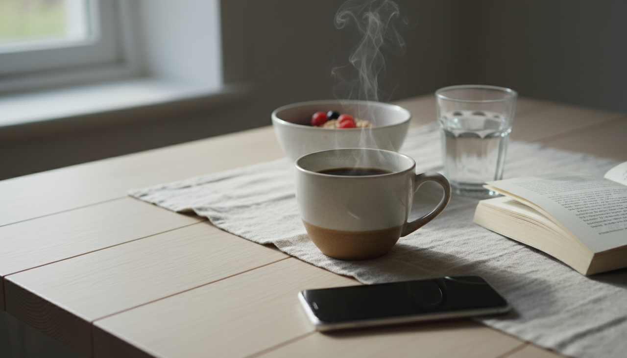 Iniciar o dia com atitudes intencionais permite alinhar corpo e mente antes das distrações externas