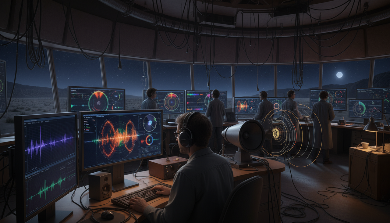 A variedade de sons espaciais é surpreendente e vai desde estalos a murmúrios vindos do espaço profundo