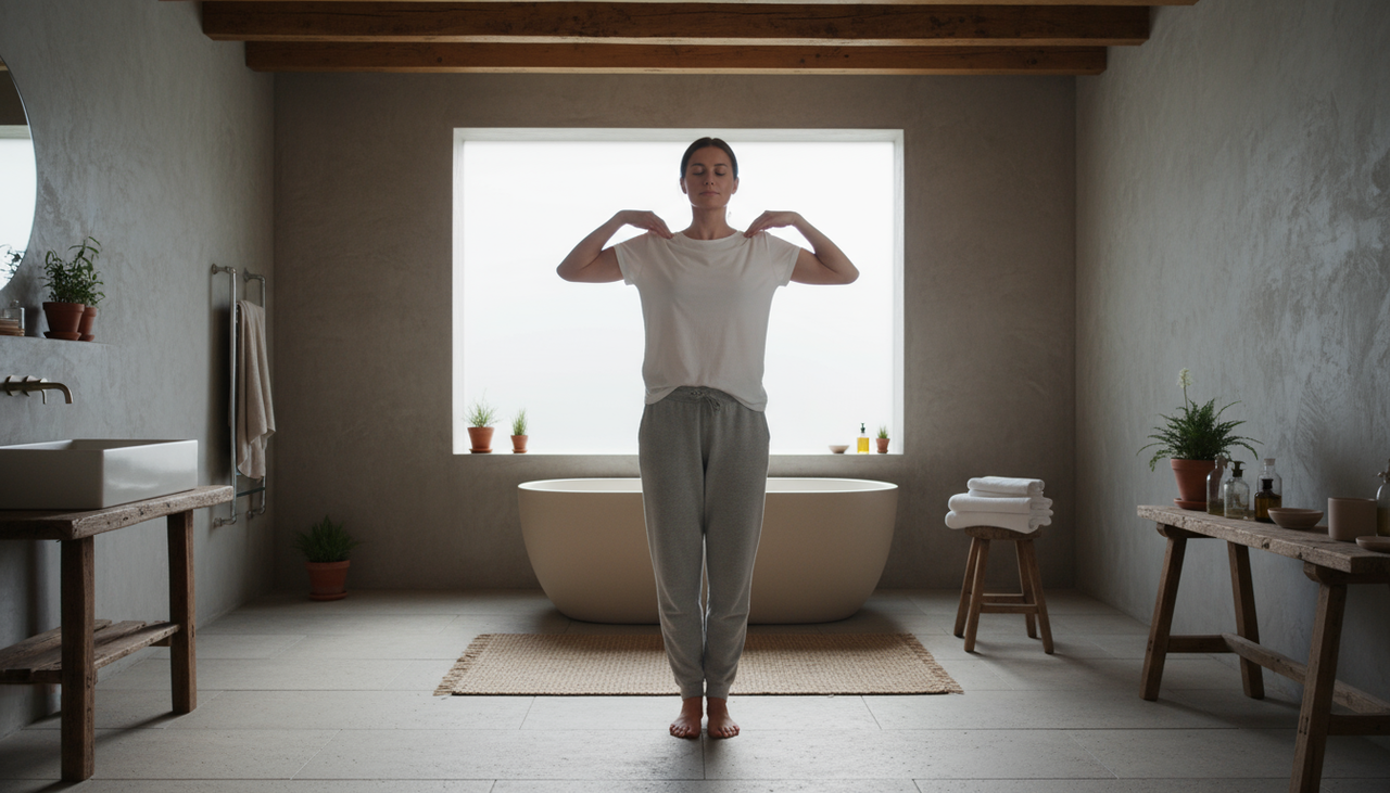 Ao realizar alongamento antes de entrar na água, é possível ativar o fluxo sanguíneo