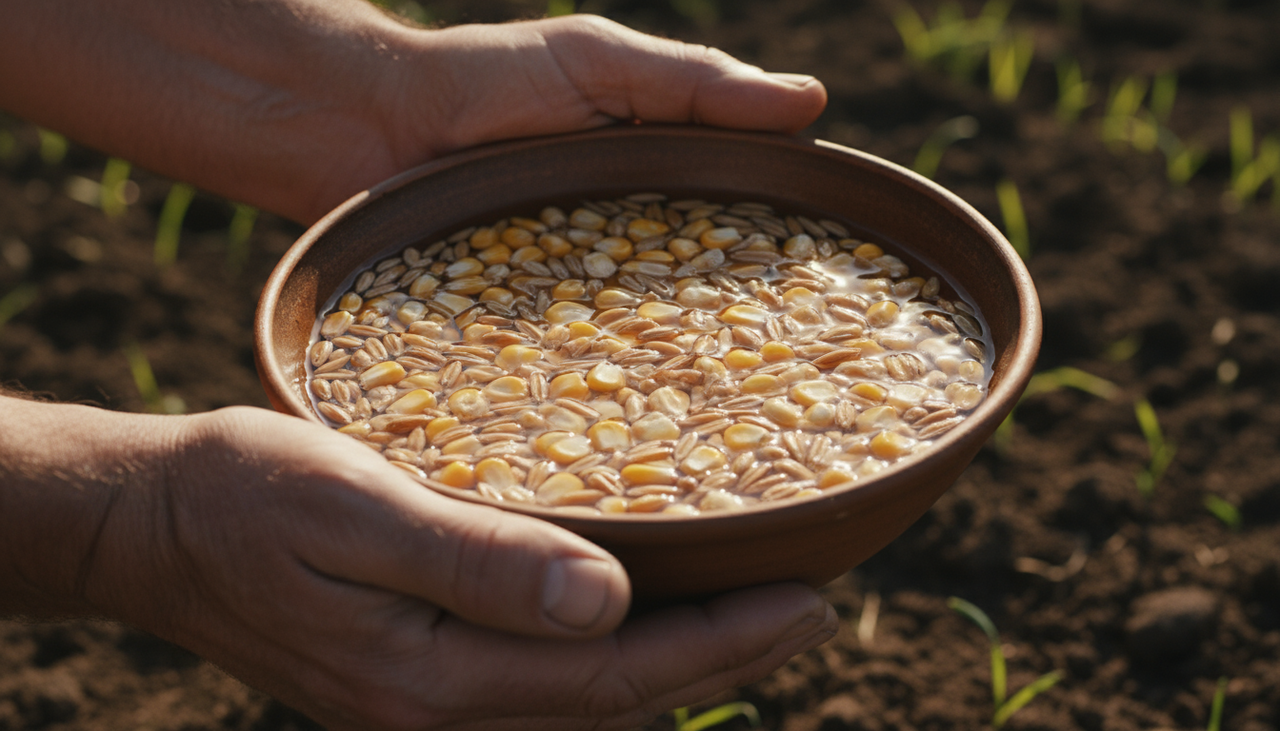 O ritual visa atrair fartura e proteção para as plantações