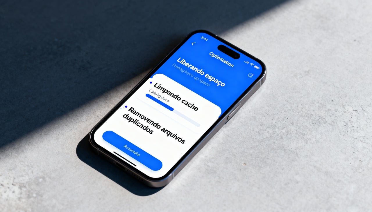 A remoção de arquivos inúteis libera espaço interno, permitindo que o sistema operacional funcione de forma mais eficiente