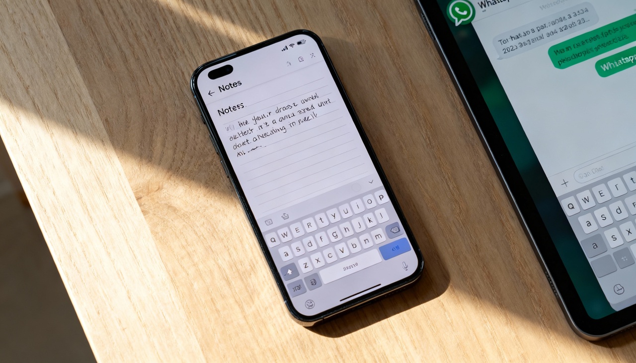 O WhatsApp exibe automaticamente o status “digitando…” sempre que alguém começa a escrever uma mensagem